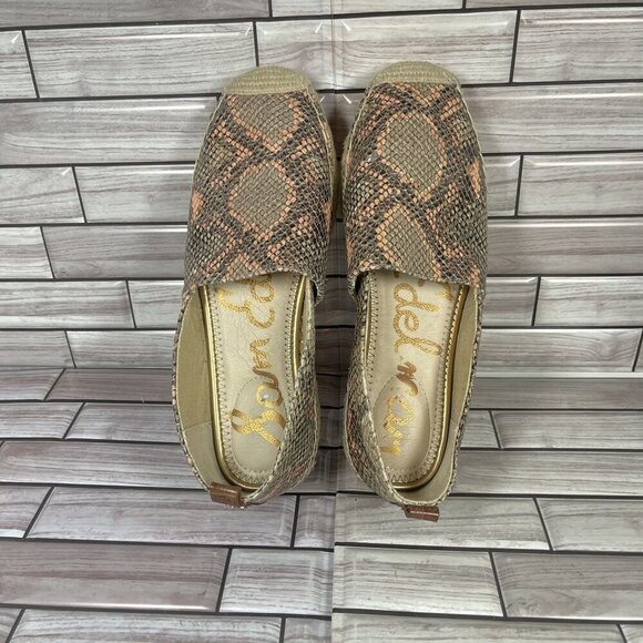 Sam‎ Edelman Women's Leather Snake Print Slip-On Espadrille Shoe Size 7-NEW - Picture 5 of 8
